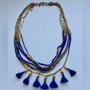 Stella & Dot Layered Tassel Necklace